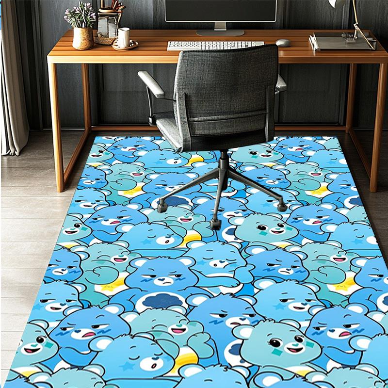 Care Bears Pattern Rug, Indoor/Outdoor Mat, for Picnic, Gameroom, Bedroom, Office, Living Room, Home Decor Carpet, Birthday Gift
