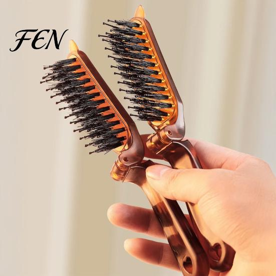 Boar Bristle Brush 1/2/3Pcs Foldable Hair Brush, Men Women Detangling Daily Use Styling Portable Travel Comb for All Types