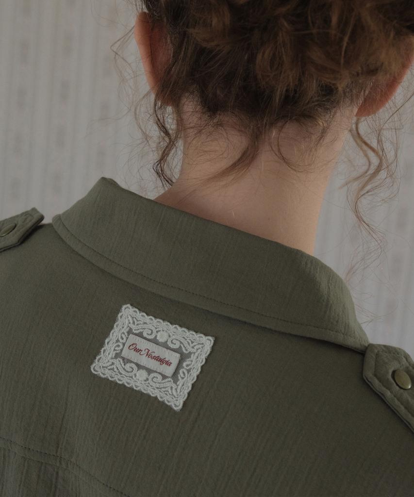 OURNOSTALGIA Rover Field Half Jacket_Khaki(O26Ot01)