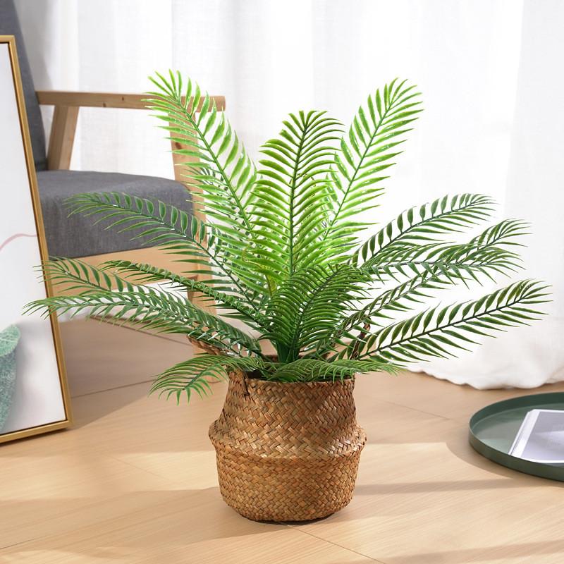 Artificial Plant Dypsis Lutescens Leaf Wall Decor For Home Interior