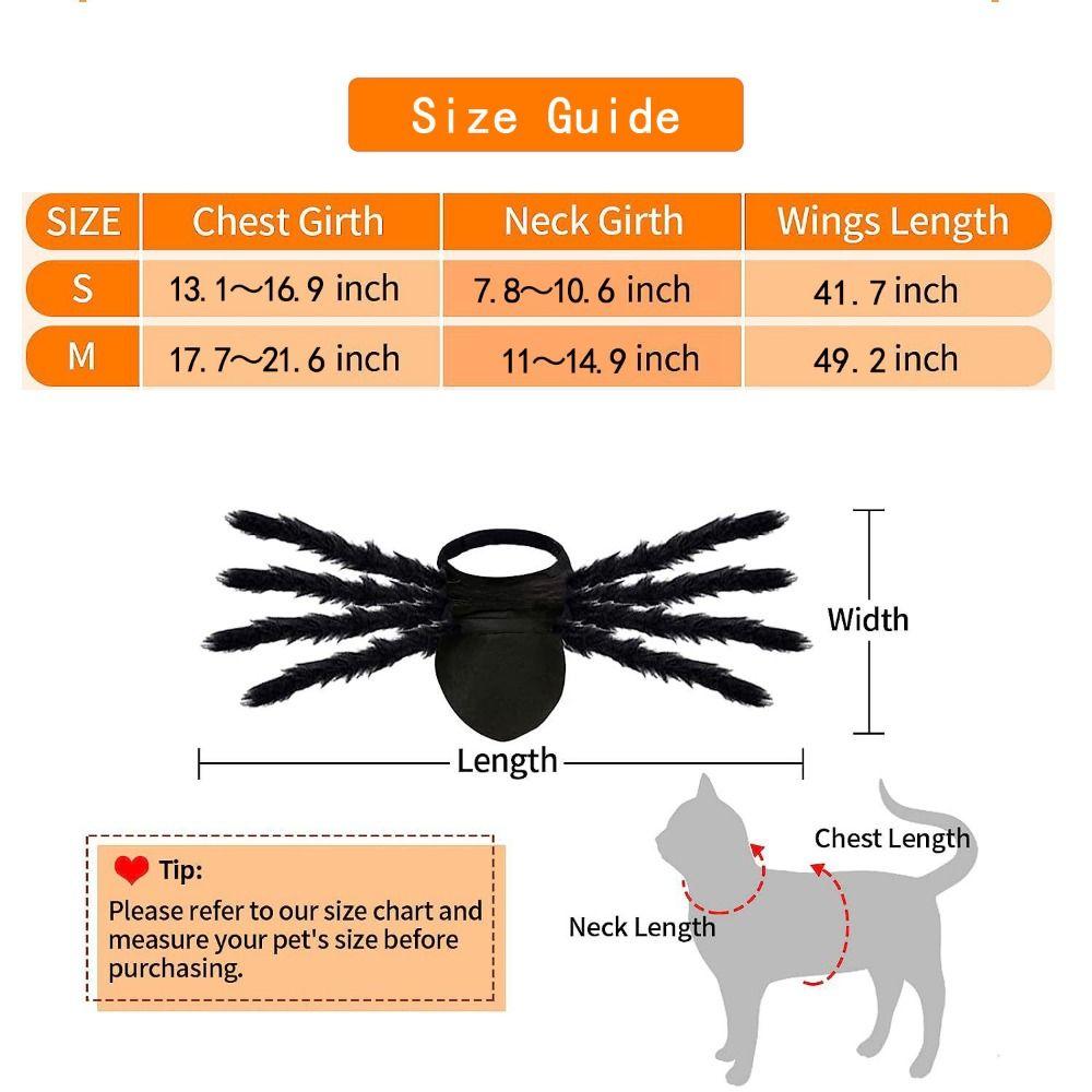 Spider Decoration Pet Spider Costume Furry Cat Cosplay Costume Pet Spider Harness Role Playing