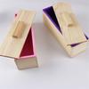 1200ml Rectangle Silicone Soap Mold Wooden Box With Cover DIY Handmade Form Soap Craft Mousse Cake Toast Loaf Baking Mould Tools
