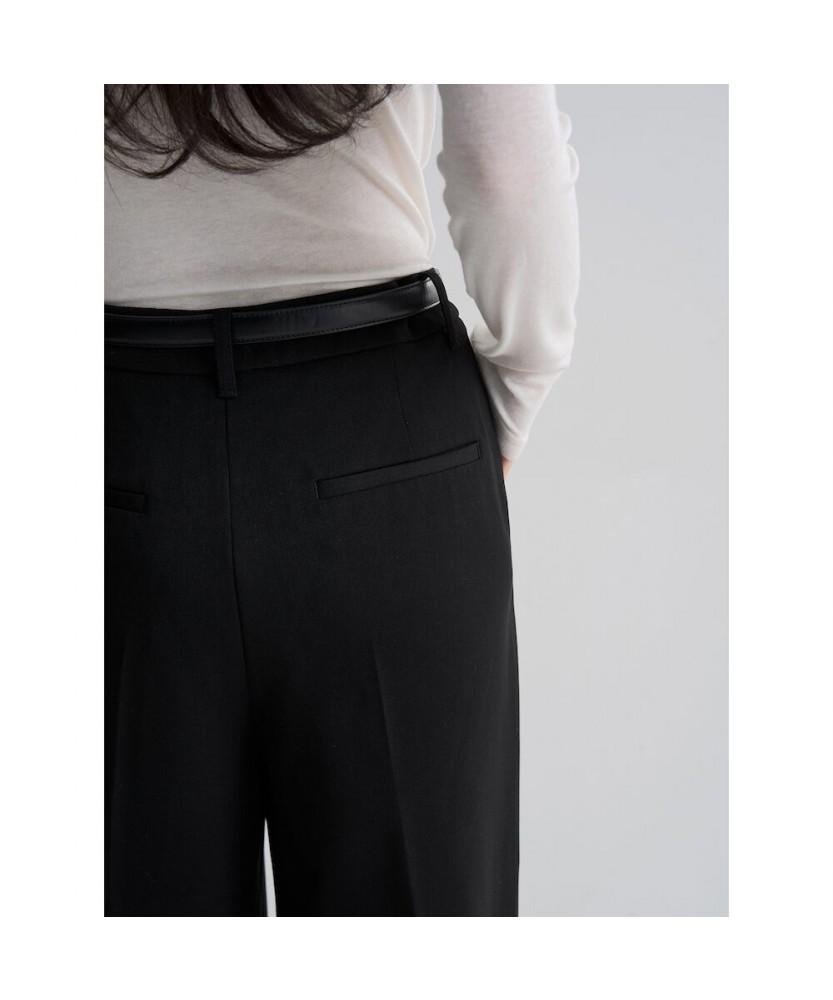 8SECONDS January Daily Wide Slacks Black