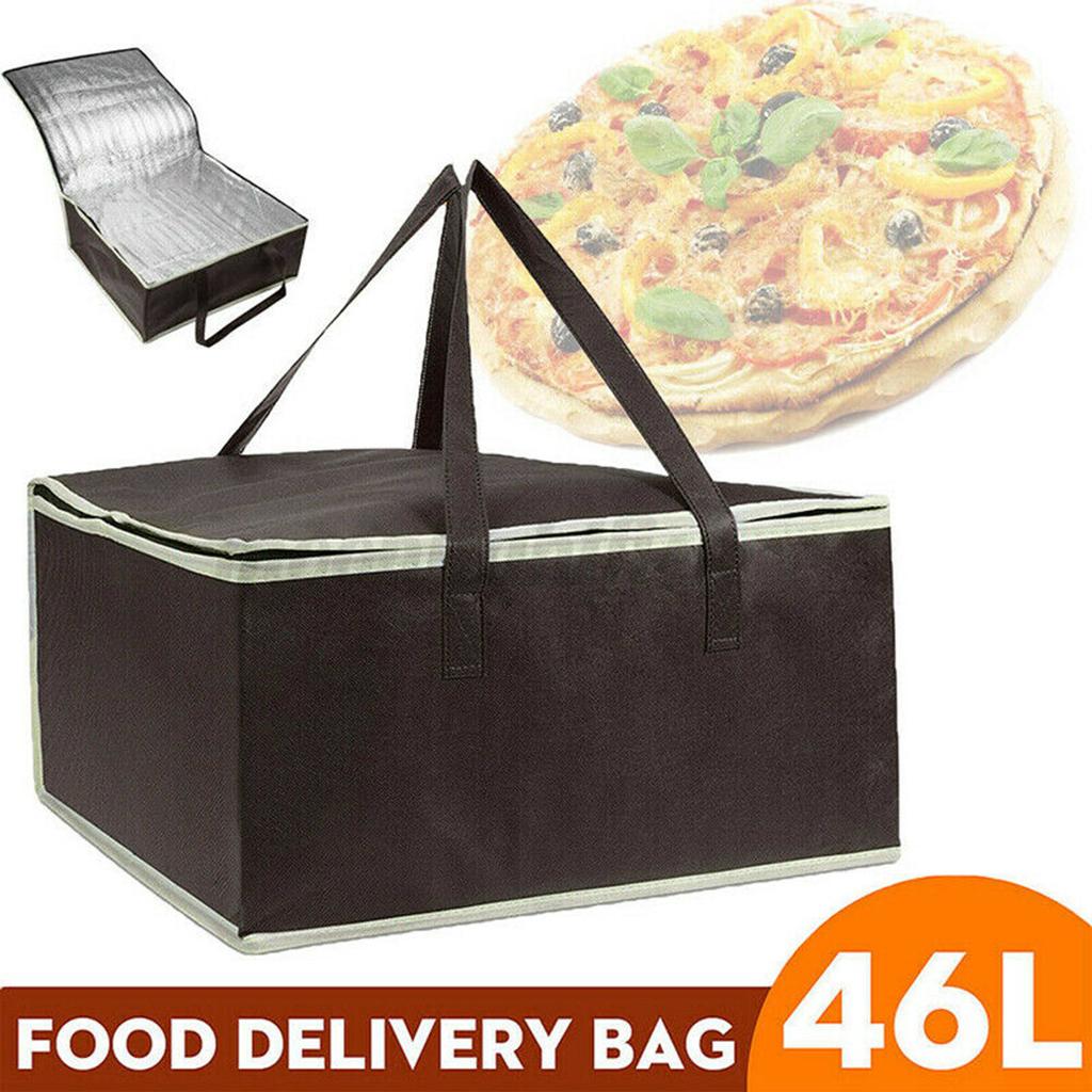 Food Insulated Bag Non-woven Thermal Warmer Zipper