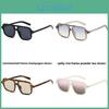 Retro Square Sunglasses With Uv400 Protection For Fashionable Outdoor Activities