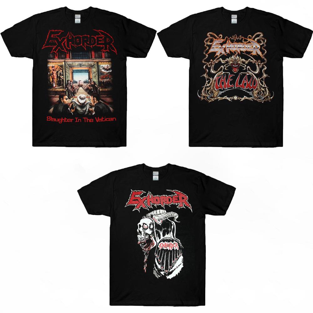 

Рубашка Exhorder Футболка унисекс Exhorder Slaughter In The Vatican 1990 The Law