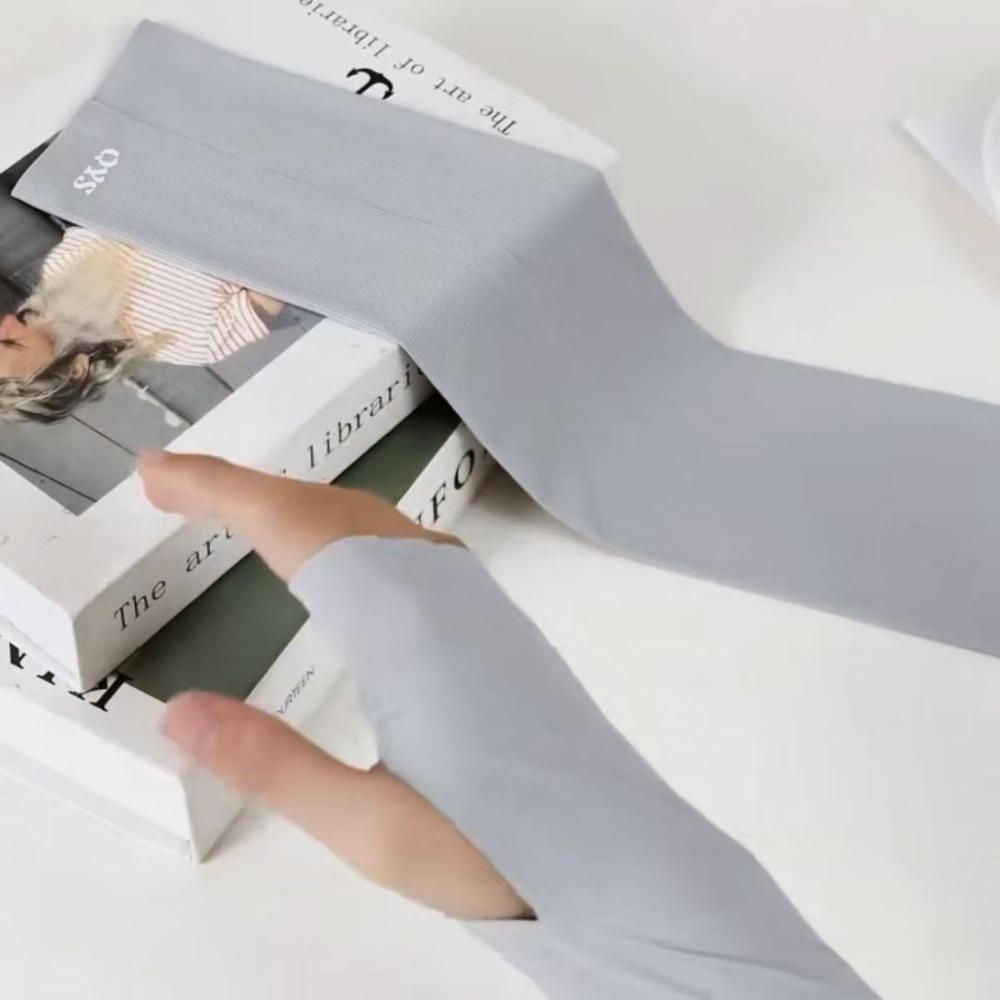 UV Insulation Ice Silk Sleeves Seamless Cycling Sleeve Gloves Thin Sunscreen Sleeve Driving