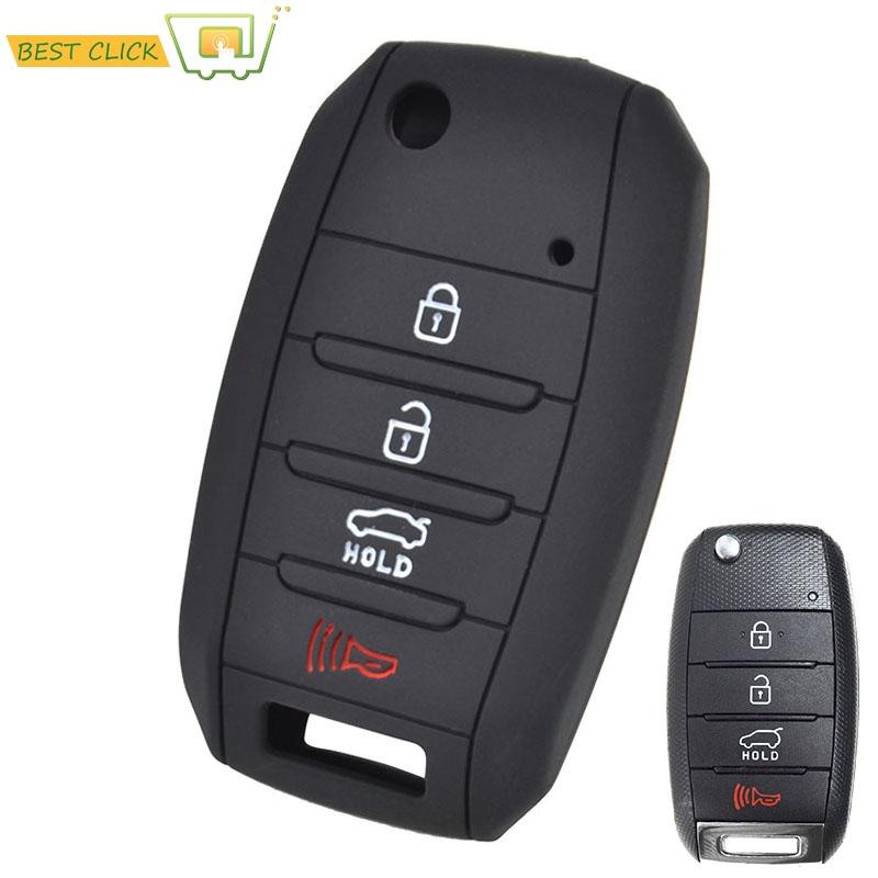 

Силиконовый чехол для ключей для Kia Sedona Optima Sportage Sorento Soul Forte Keyless Fob Shell Кожаный брелок для ключей
