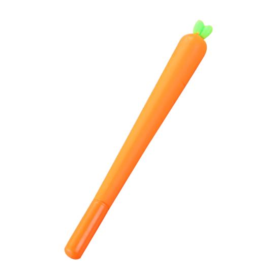 Funny Carrot 0.5mm Black Gel Ink Writing Pen Office School Supply Creative Gift