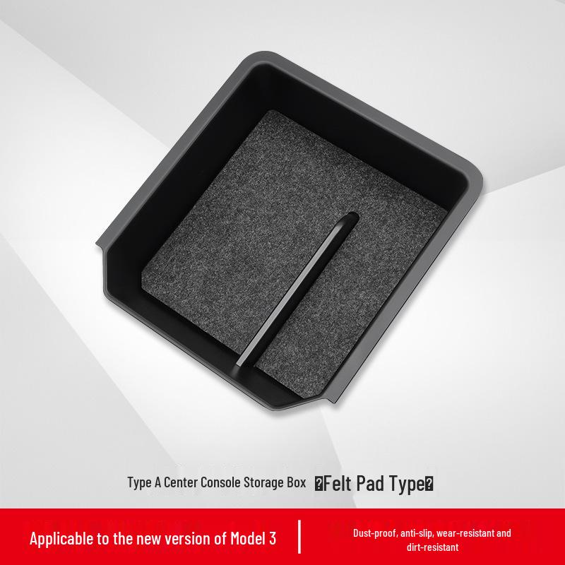 Updated Model 3/Y Center Console Armrest Storage Box for Tesla - Essential Car Accessory