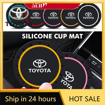 Hot For Toyota For Toyota 2026 New Hub Caps 2pcs Silicone Car Water Cup Holder Coaster Anti Slip Pad Mat For Toyota Avalon Vers