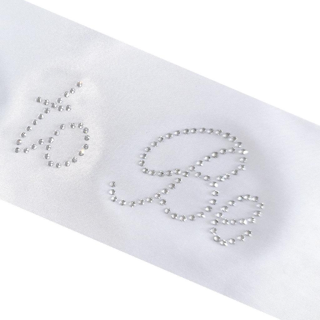 European And American Bachelorette Party Veil Bride To Be Strap Set Headgear Wedding Bride With Diamond Ribbon Decoration