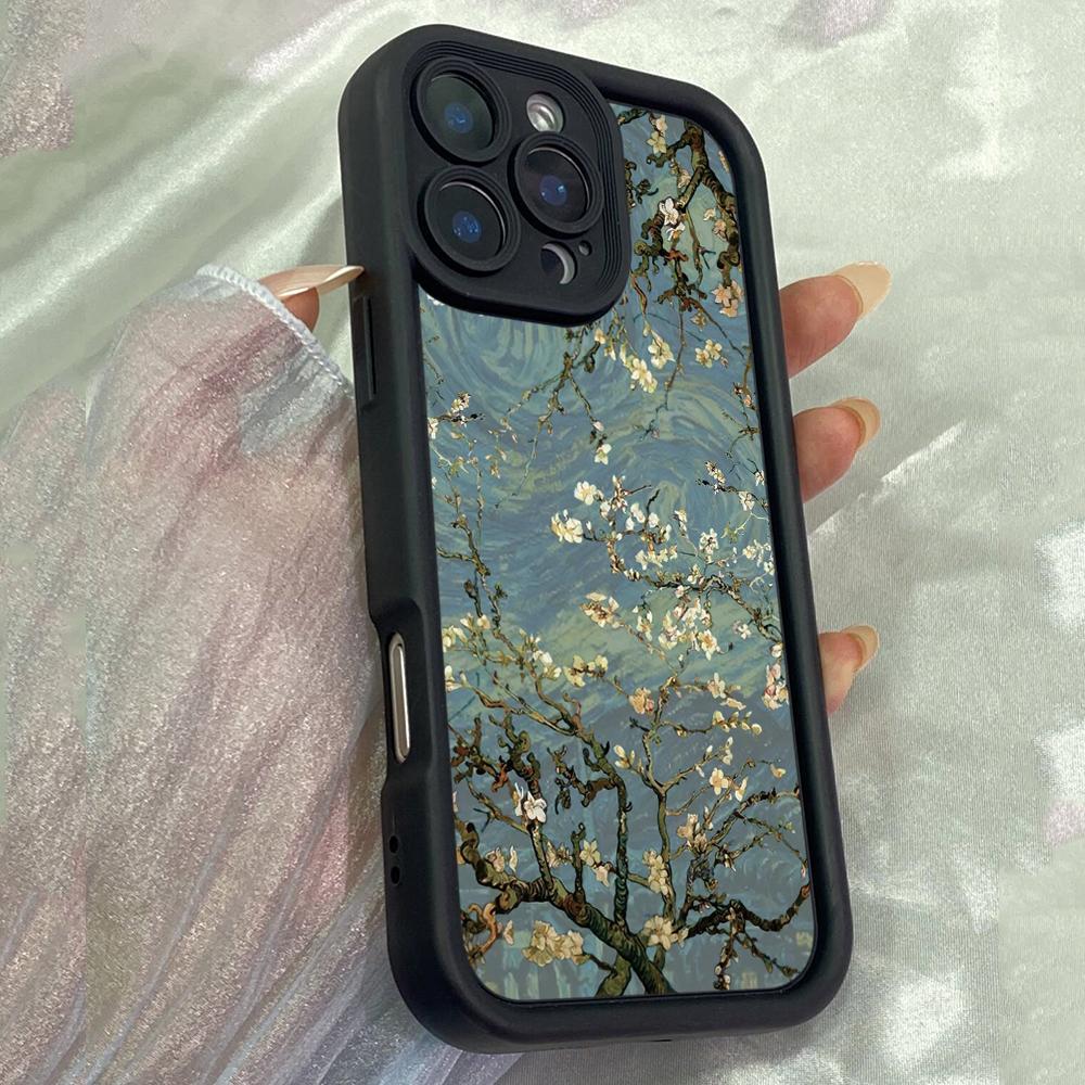 JT9 Estetický vintage Telefon Strom pro pro iPhone 17 16 Pro Max Samsung S26 S25 Ultra A17 A26 A07 Xiaomi Redmi Note 14 Pro Plus Měkký kryt z TPU