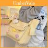 Cute Cartoon Nylon Tote Bag For Daily Use Fun And Spacious Lightweight For Students