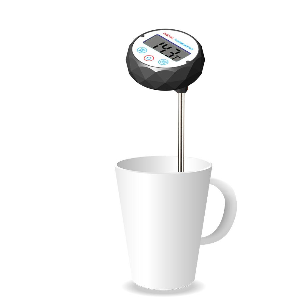 Milk coffee hand-pour pot thermometer