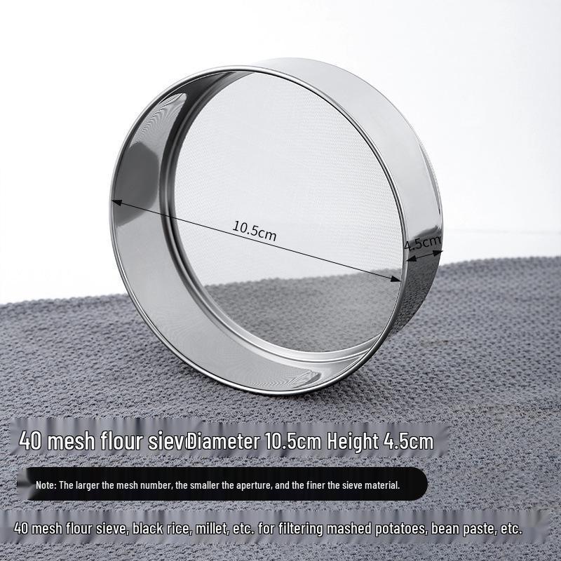 Household Stainless Steel Superfine Flour and Sugar Sifter for Baking