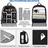 Multifunctional Photography Backpack With Laptop Compartment, DSLR Mirrorless Camera Bag For Sony Canon Nikon Drone Storage Protective Case