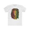 Rasta Löwe T-Shirt Rastafari Jamaikanische Kultur Reggae und Frieden Herren Baumwolle Rundhals Streetwear