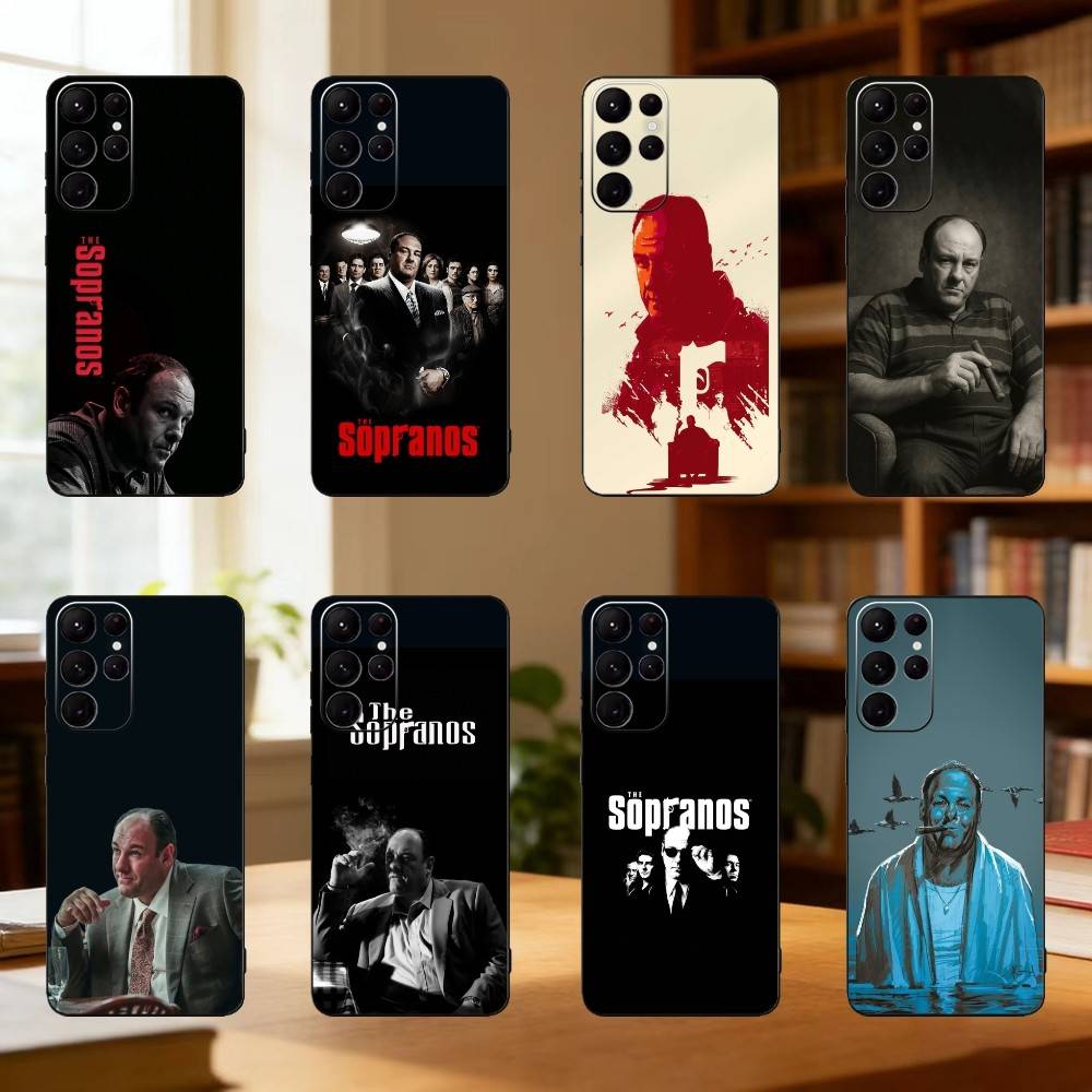 T-Tony The Sopranos Phone Case For Samsung S25,24,23,22,30,21,10,9,Ultra,Plus,Lite Soft Black Case