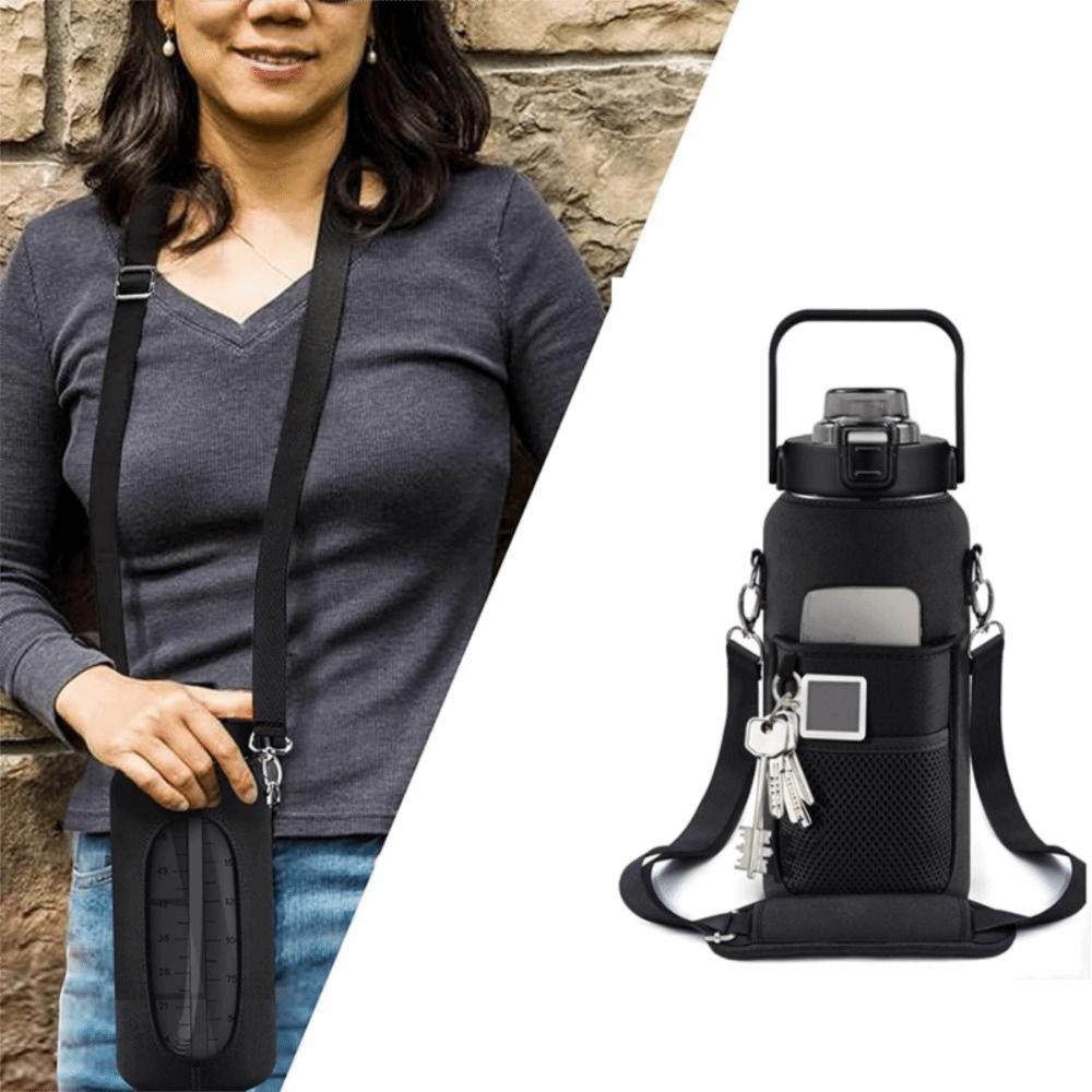 Neoprene Water Bottle Case Sleeve Mesh Pack Insulated Mug Holder Tumbler Holder Bag  Outdoor