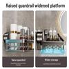 No-Drill Wall-Mounted Bathroom Storage Rack with Suction Cups