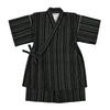 Jinbei Barn Gutter Sashiko-trykk Bomullsstoff Laget i Japan Størrelse 130 Svart 100%