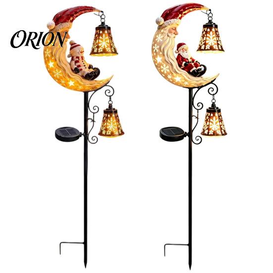 Automated Dusk To Dawn Lights Solar Christmas Garden Stake Light, 31.5 Inch Santa Snowman LED Pathway Lights, Easy Installation Outdoor Lighting