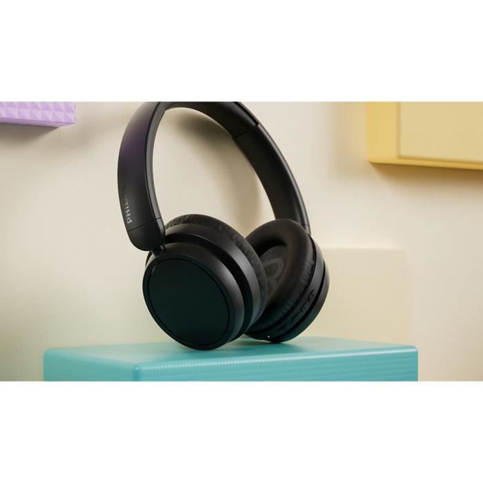 Cuffies sans fil - Philips - TAH5209BK/00 - Autonomie 65h - Bluetooth 5.3 - Circum-aural