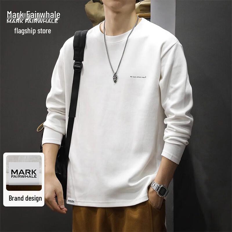 MARK FAIRWHALE Men s Loose Fit Long-Sleeve Crewneck Top 2XL