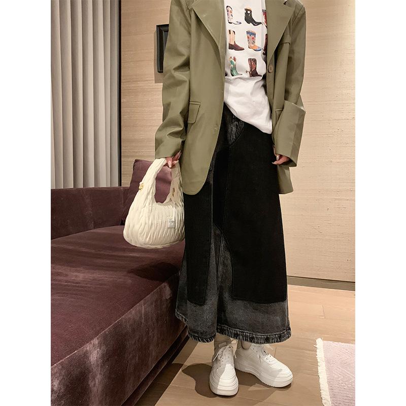 Women's  Spring New Korean Version of Genuine Leather Thick-soled White Shoes, Students' All-match Sports and Leisure Sneakers Trend