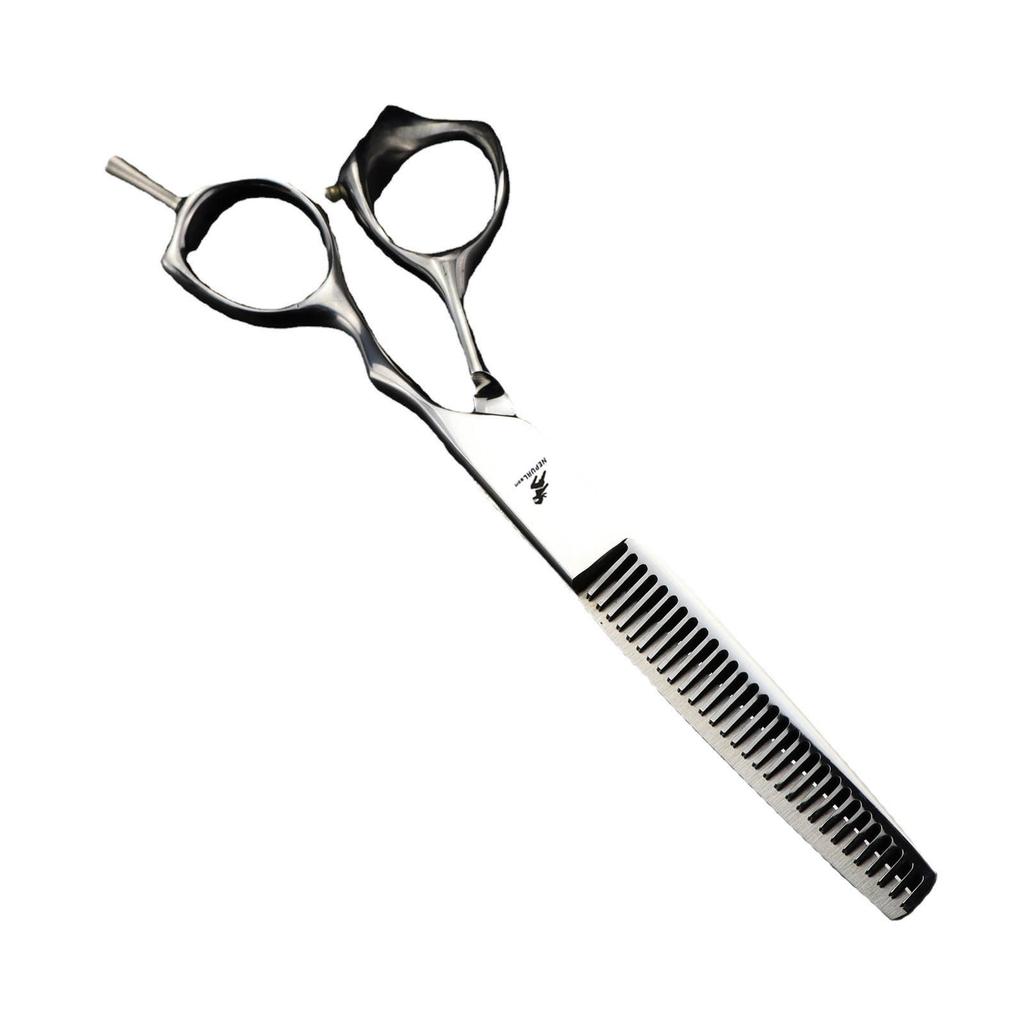 6.0" Hairdressing & Barber Scissors Set: Straight, Serrated, Thinning Shears