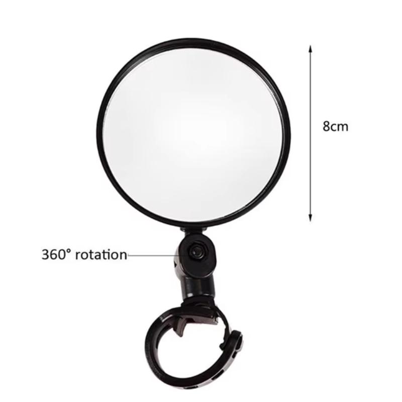 1/2PC Bike Mirror 360 Degree Adjustable Rotatable Handlebar Mirror Wide Bycicle Accessories Cycling Rear View Mirror Accesorios