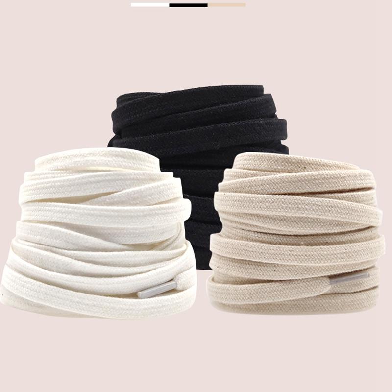 Fashion Shoes Cswo01 Men's Black 1Pair Shoelaces Classic Retro Double Weave Shoelace Canvas Cotton Flat Shoe Laces Sneaker Strings Bootlaces Sport Boot Shoe Lace 100Cm