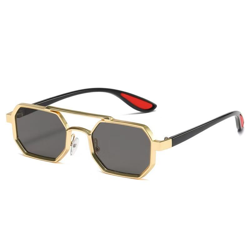 Women Men Polarized Sunglasses Metal Double Beam Square Frame Sun Glasses Anti Blue Light Driving Eyeglasses Fashion Eyewear