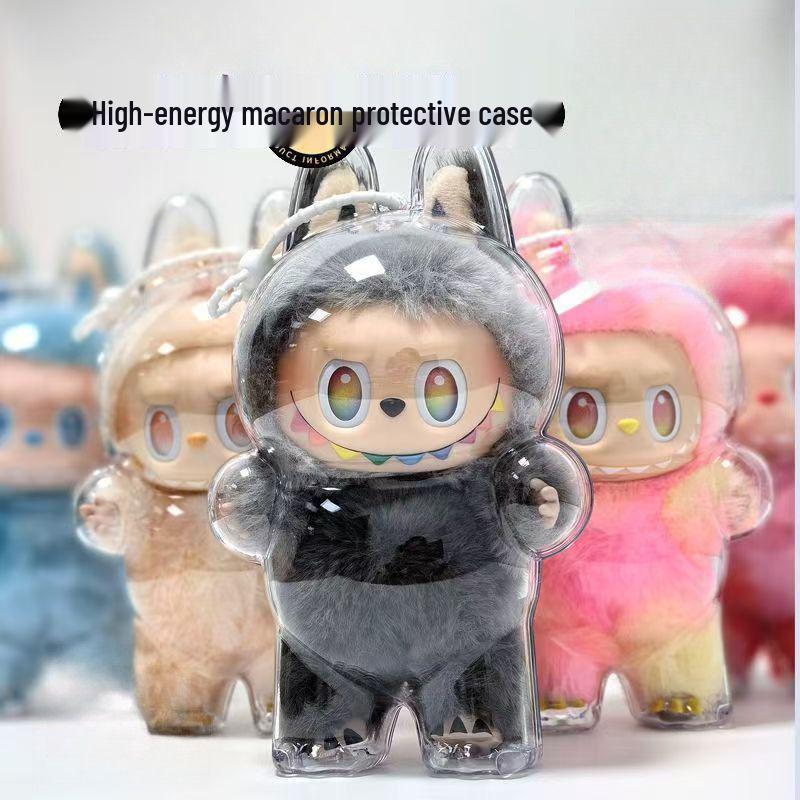 Labubu Third Gen High-Energy Front Protective Case for Kids Strolling - Upgraded, Trendy, and Dustproof.