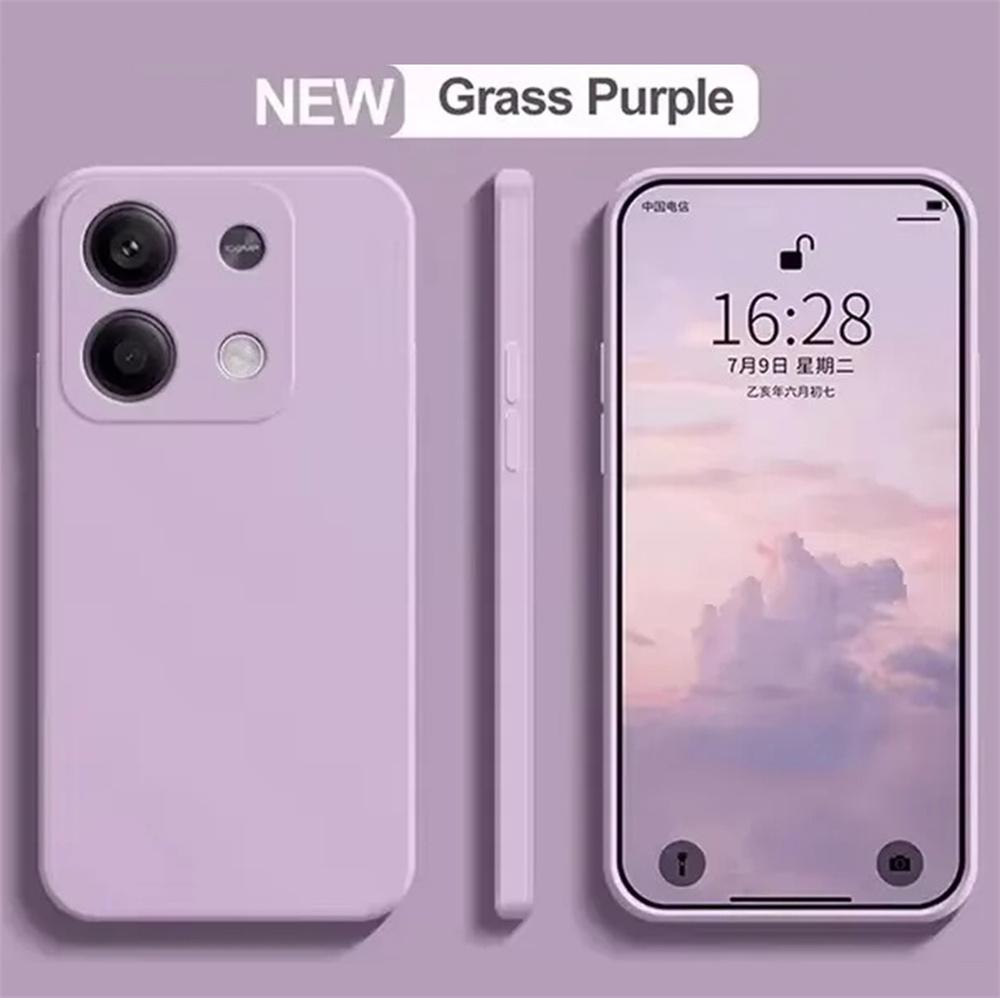 For Redmi Note 13 Pro 4G Fall prevention Phone Case Liquid Silicone Soft TPU Cover For Xiaomi Redmi Note 13 Note13 pro 4G
