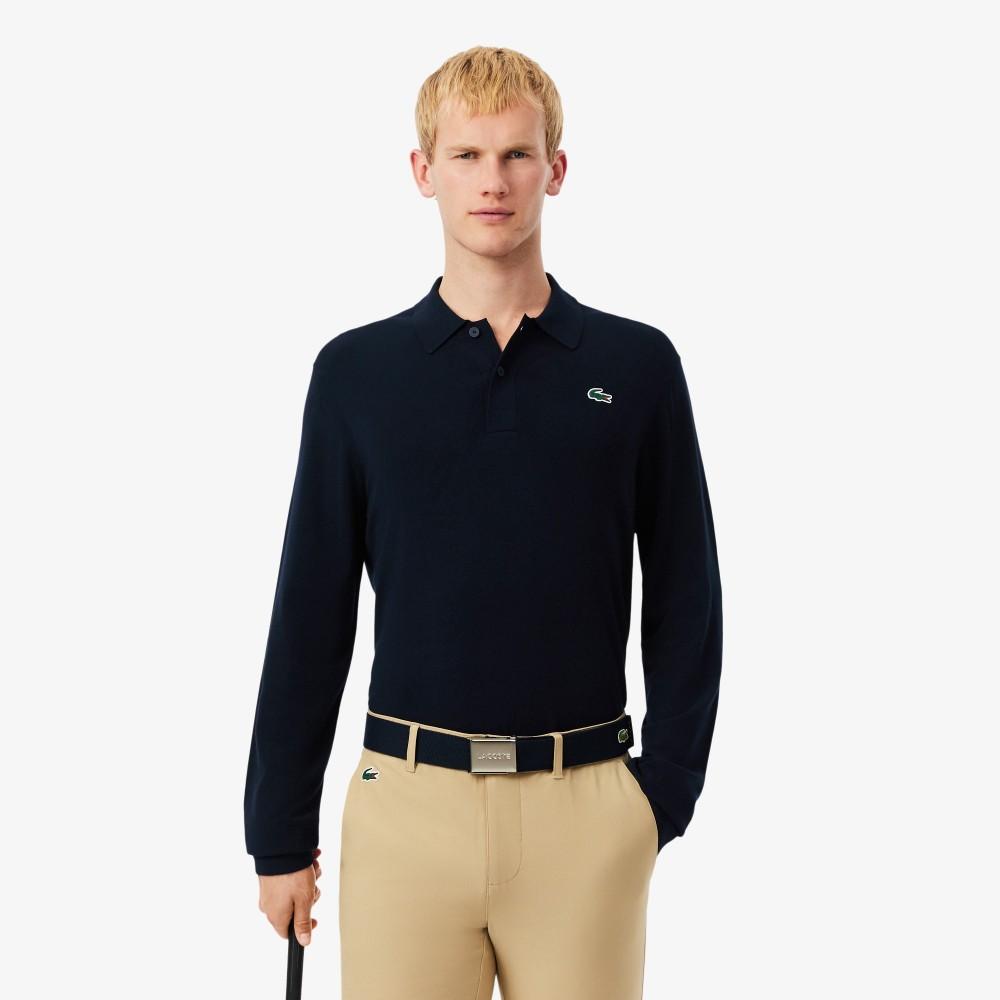 Lacoste Men's Basic Golf Long Sleeve Polo Sweater AH4812-55N166