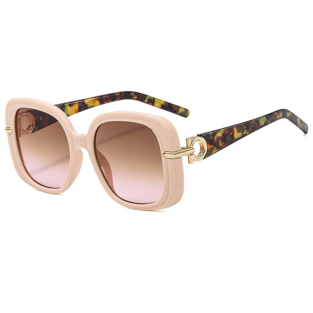 

Popular fashion oversized square sunglasses for women Retro leopard Print Sun Glasses UV400 Popular sunglasses for men Other