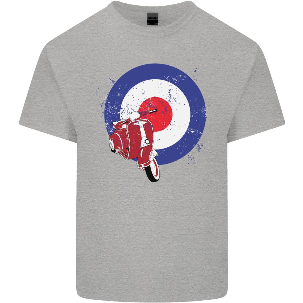 MOD Scooter Motorcycle Motorbike Unisexs Light Cotton TShirt