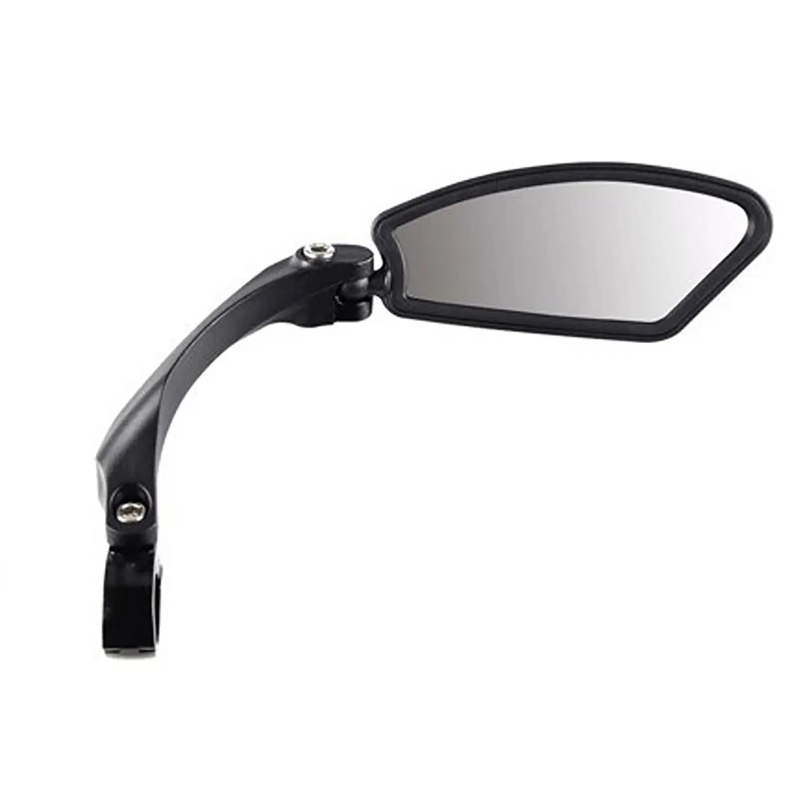 Bicycle Rearview Mirror HD Glass Lens Adjustable Angle Reflector Anti-Shock Cycling Wide Range Mirror Clear Wide Range Reflector