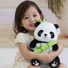 25cm Size Kawaii Panda Hugging Feature Stuffed Animal Doll Toy Plush Toy  Kids Presents