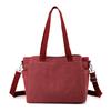 Fashion Simple Large Canvas Women Tote Bag, Durable Dual Carry Bag For Office Document Storage, Student Books And Weekend Leisure Outdoor Trips