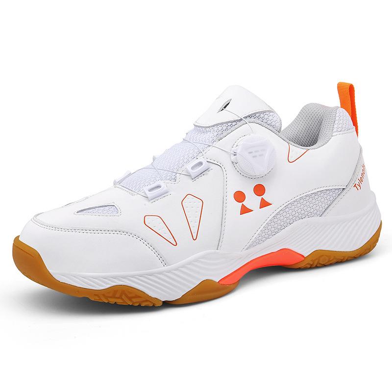 Neue Badmintonschuhe Herren Damen Paare Drehverschluss Jugend Volleyballschuhe atmungsaktiv und rutschfest umfassende Sporttrainingsschuhe