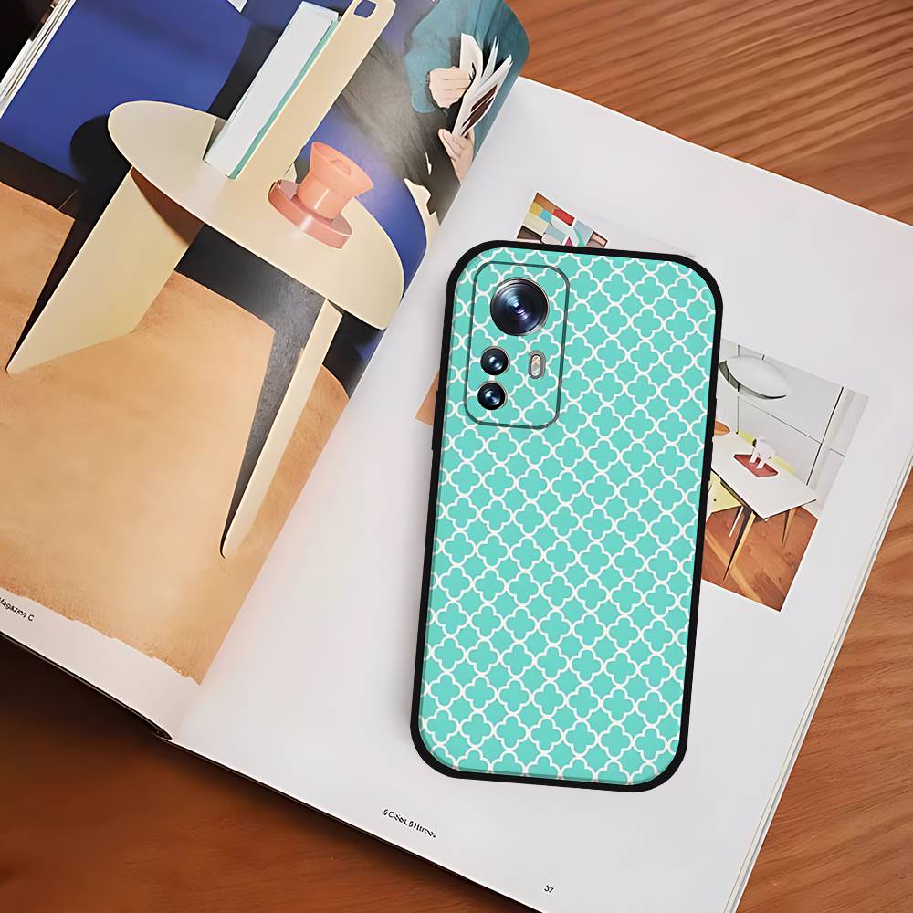 A-tiffanys Blue Phone Case For Xiaomi 11 12 Redmi Note 11 5G 8T 9A 9 10T Note 8 9 12SUltra Shockproof, Slim, Black