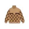 Gg Jacquard Oversized Half Zip Wool Jacket 713996-XJETL-2066