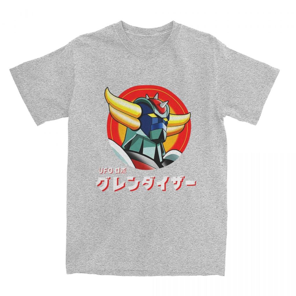 Japanese Goldrake Anime T Shirt Men Vintage Manga Funny Cotton T-Shirts Summer O-Neck Harajuku Tees Wholesale Oversized Clothes