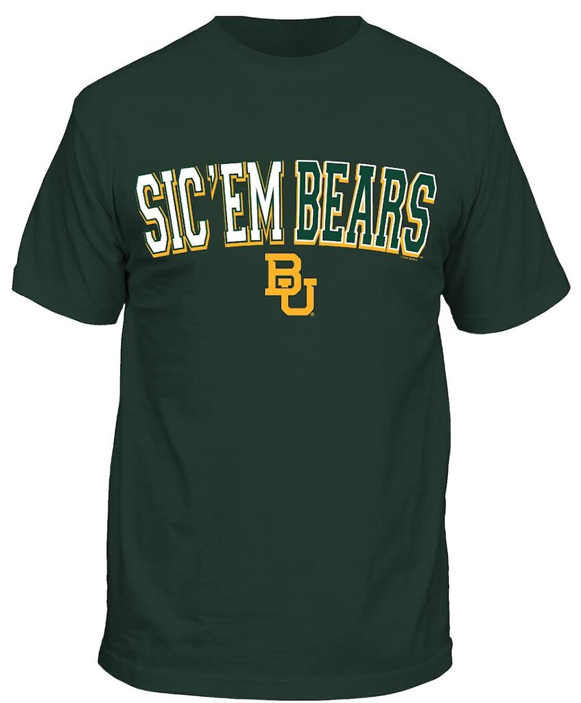 Baylor Bears Green Sic 'Em Slogan Short Sleeve Shirt