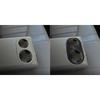 Real Carbon Fiber Car Accessories Rear Cup Holder Panel Decorative Trim Cover Soft Sticker For Jaguar X-TYPE X400 2001-2009