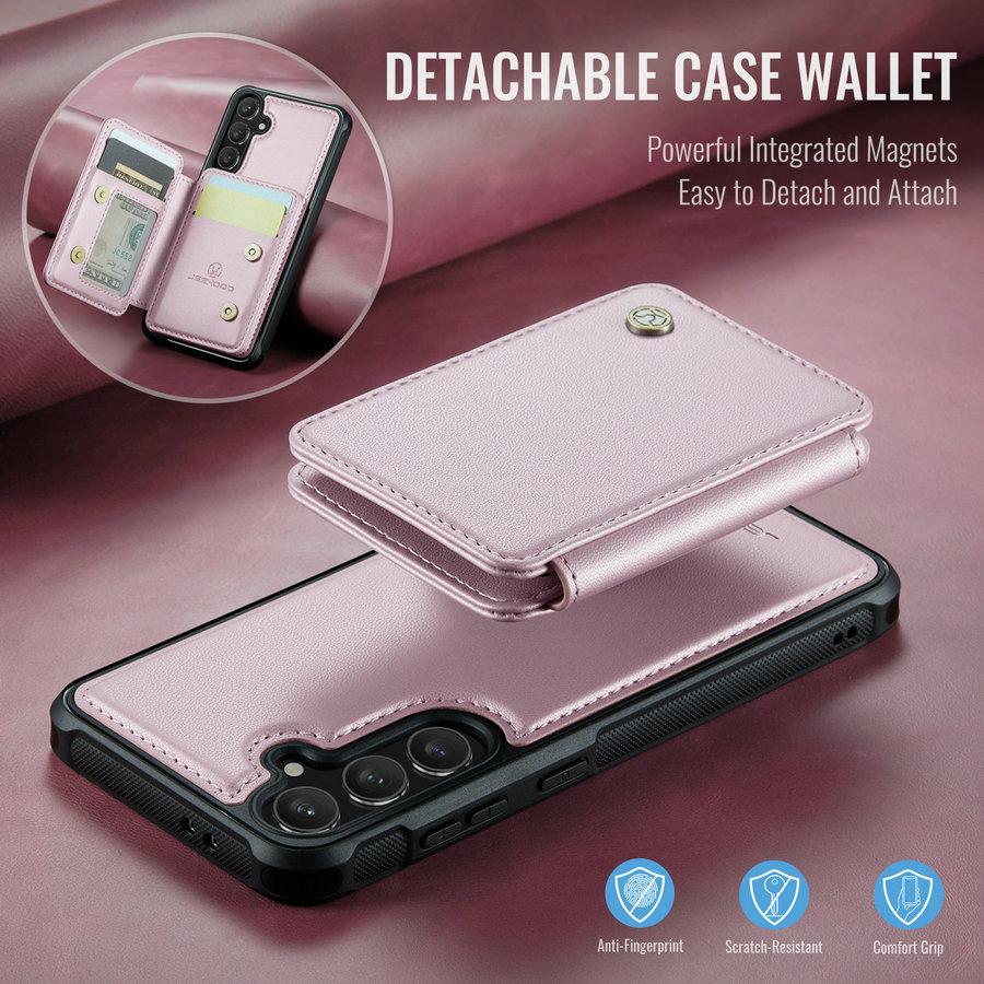 CaseMe for Samsung S25 Edge S24 FE A16 A15 A55 A53 Leather Phone Case RFID Wallet Detach Card Cover for Samsung S25 ultra Case