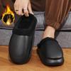 Fashion Unisex Wide Width Plush Fleece Slippers Indoor Outdoor Non-Slip House Shoes Warm Comfortable Couple Matching Cozy Winter Slides